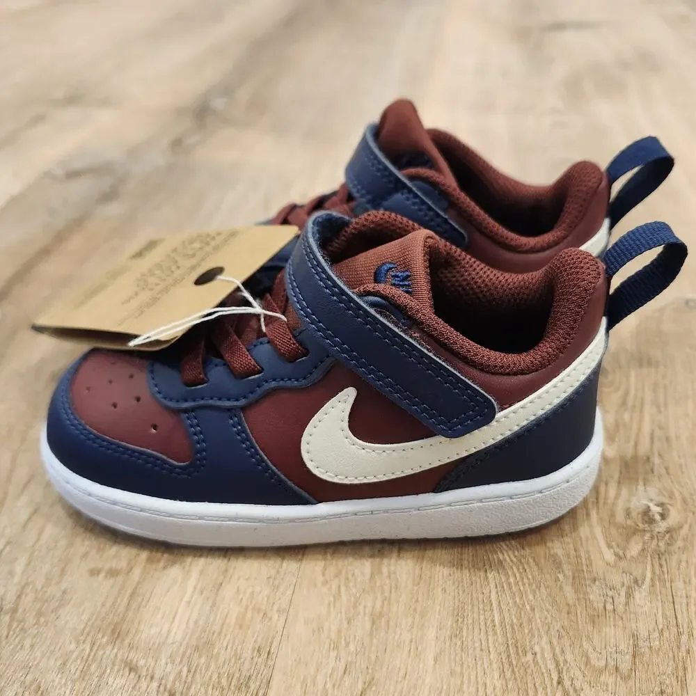 Nike Court Borough Low Recraft Toddler 8C Red Navy White NEW DV5458-602
